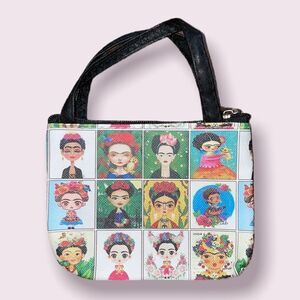 Frida Kahlo Zipper Pouch Mini Coin Purse Bag